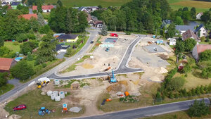 der Straßenbelag ist fertig