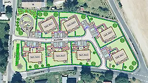 Visualisierung des Baufeldes