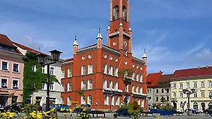Rathaus auf dem Marktplatz von Kamenz